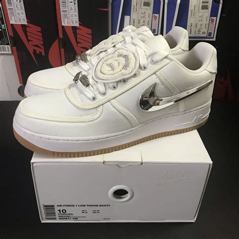 travis scott af1 white